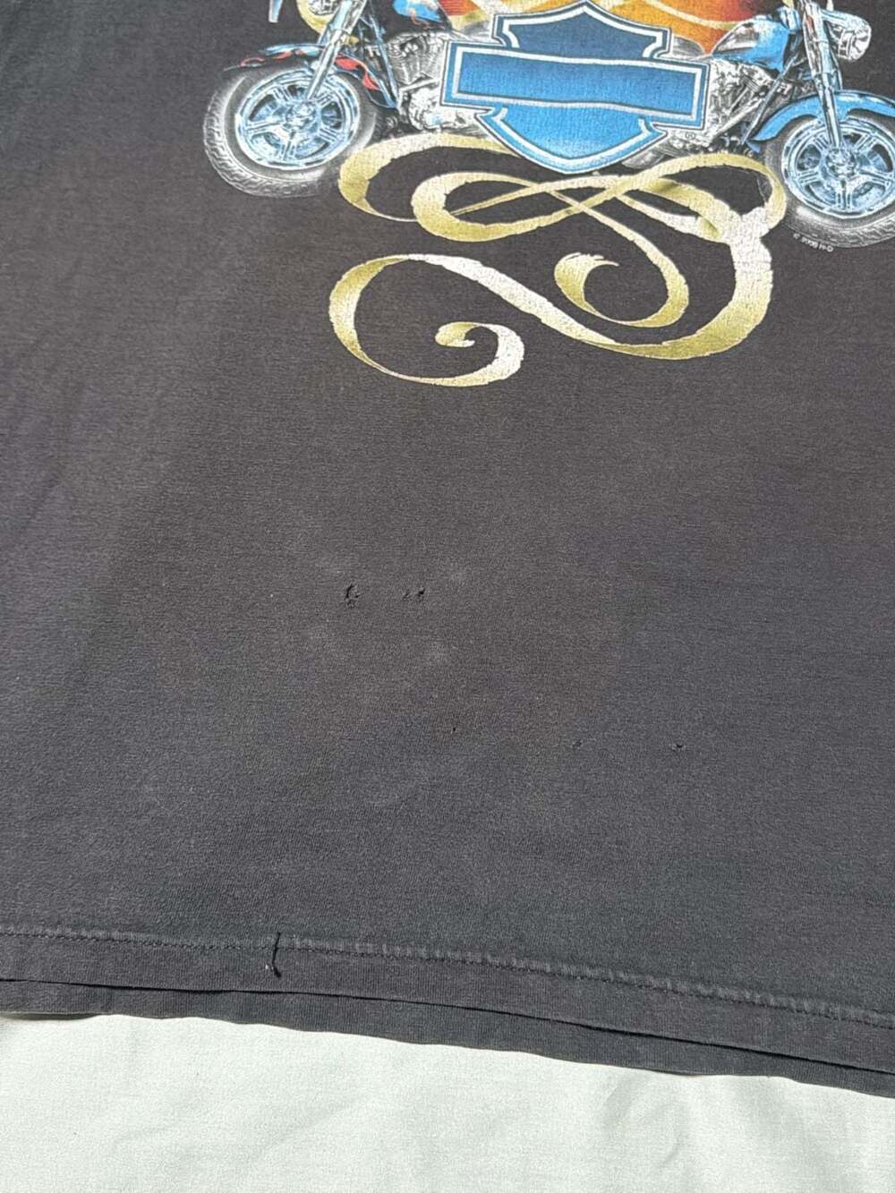 Vintage Thrashed 2006 Harley-Davidson Texas Thunder Nacogdoches T-Shirt Large - Picture 9 of 13